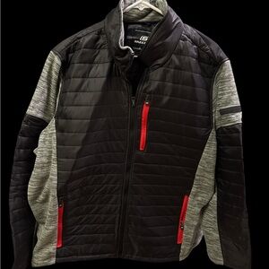 Skechers Men's Puffer Jacket with Red Accents